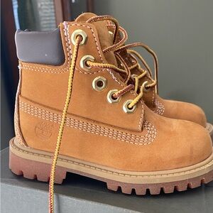 Timberland Tan Premium Toddler Boots - Size 7